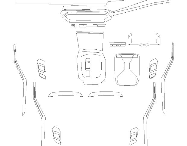 Комплект викрійок для салону BMW i3 2023 -