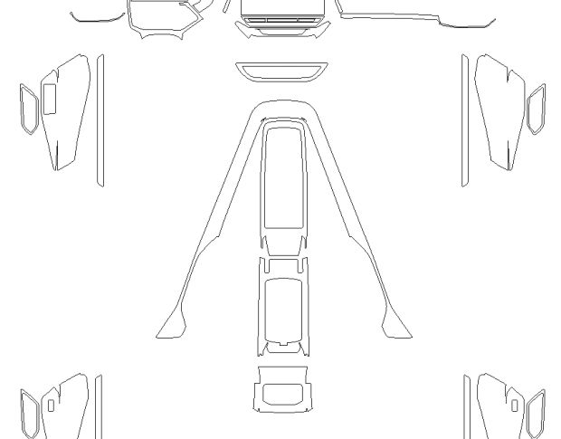 Викрійка для салону VOLKSWAGEN ID4 X 2023 -