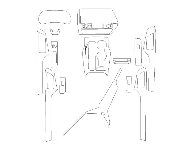 Викрійка для салону TOYOTA HIGHLANDER 2023