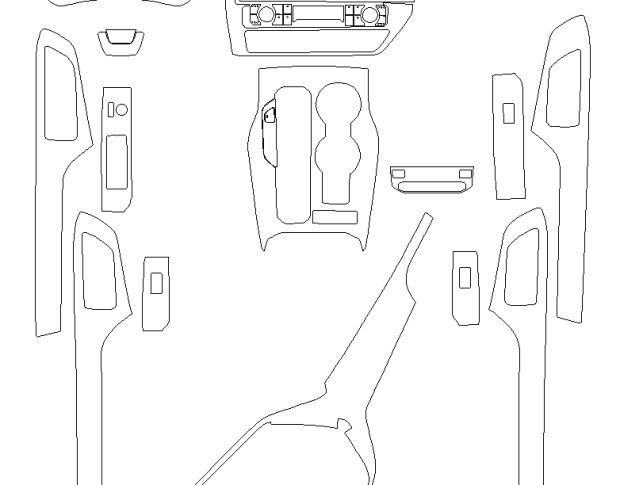 Викрійка для салону TOYOTA HIGHLANDER 2023