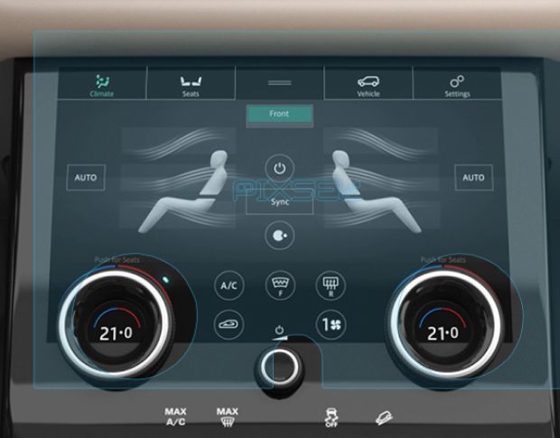 Захисне скло Pixsel на клімат LAND ROVER RANGE ROVER VELAR - 11.9“ 2017 - 2019 (гібридне глянець)