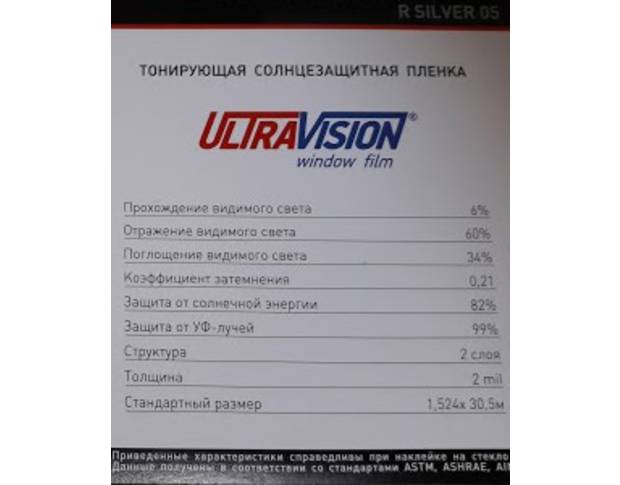 Ultra Vision R Silver 05 1.524 m