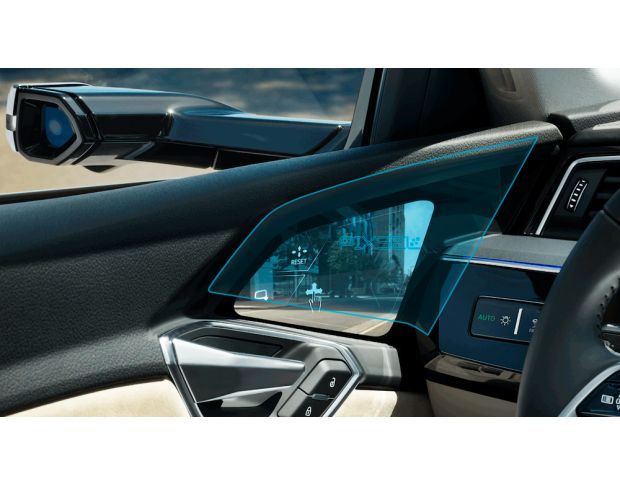 Захисне скло Pixsel на монітори бічних дзеркал AUDI E-TRON - 11.4“ 2018 - 2022 (гібридне глянець)
