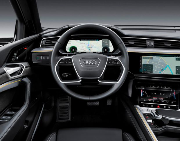 Захисне скло Pixsel на монітори бічних дзеркал AUDI E-TRON - 11.4“ 2018 - 2022 (гібридне глянець)