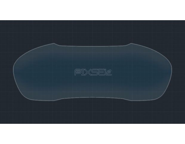 Захисне скло Pixsel на панель приладів AUDI Q2 11.9“ 2016 - 2024 (гібридне мат)
