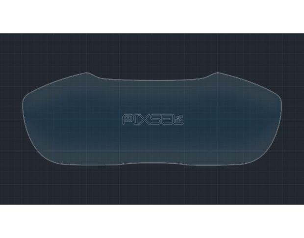Захисне скло Pixsel на панель приладів AUDI TT - 11.8“ 2019 - (гібридне мат)