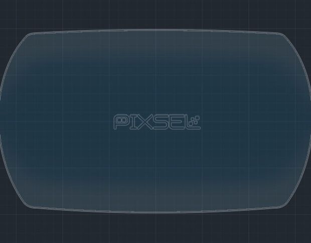 Захисне скло Pixsel на панель приладів DS 3 - 6.7“ 2018 - (гібридне глянець)