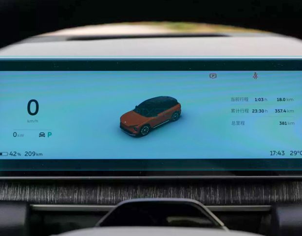 Захисне скло Pixsel на панель приладів NIO ES7 - 10.9“ 2022 - (гібридне мат)