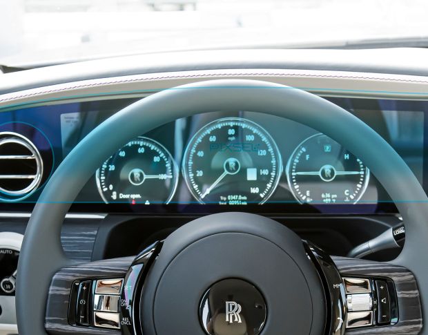 Захисне скло Pixsel на панель приладів ROLLS ROYCE GHOST - 21.9“ 2021 - (гібридне глянець)