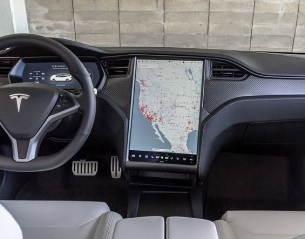Захисне скло Pixsel на панель приладів TESLA MODEL S - 11.8“ 2016 - (гібридне мат)