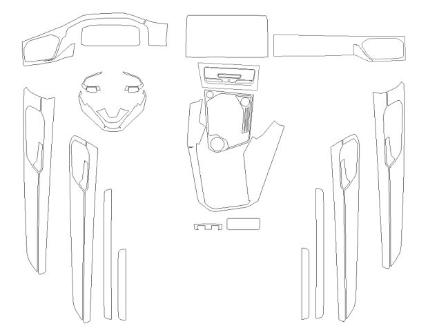 Викрійка для салону VOLKSWAGEN TAYRON 2023