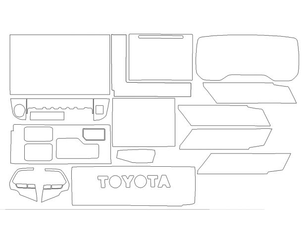Викрійка для салону TOYOTA SEQUOIA 2024 -