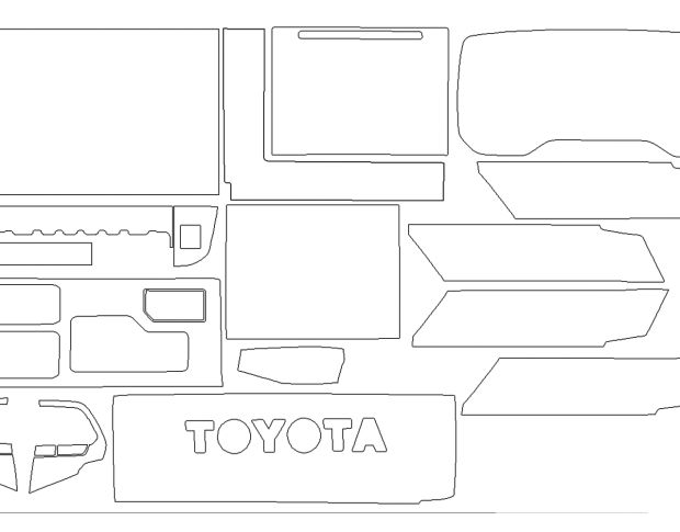 Викрійка для салону TOYOTA SEQUOIA 2024 -