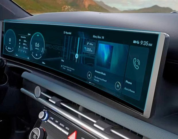 Захисне скло Pixsel на панель приладів HYUNDAI TUCSON 27.4“ 2024 - (гібридне мат)