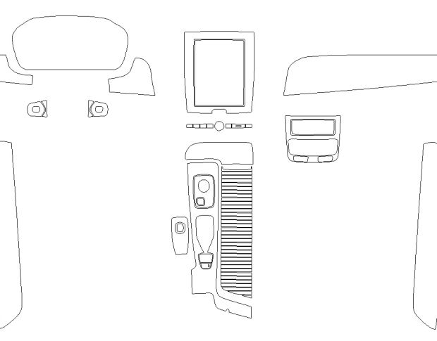 Комплект викрійок для салону VOLVO S90 2024 -
