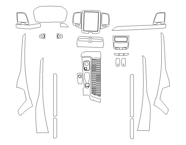 Комплект викрійок для салону VOLVO XC90 2024 -