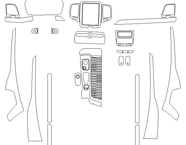 Комплект викрійок для салону VOLVO XC90 2024 -