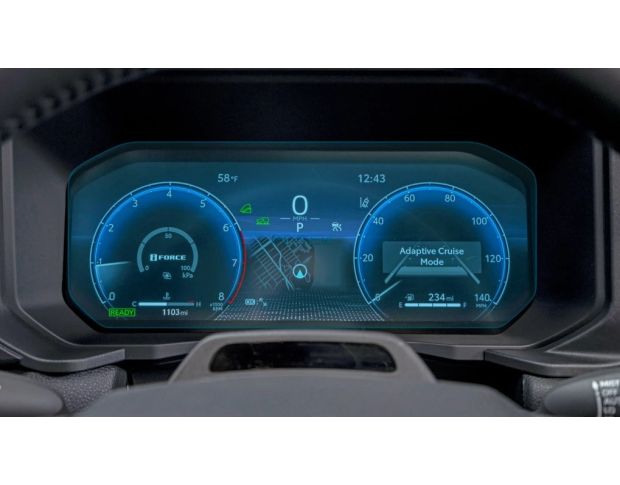 Защитное стекло Pixsel на приборную панель TOYOTA PRADO 12.4“ 2024 - (гибридное мат)