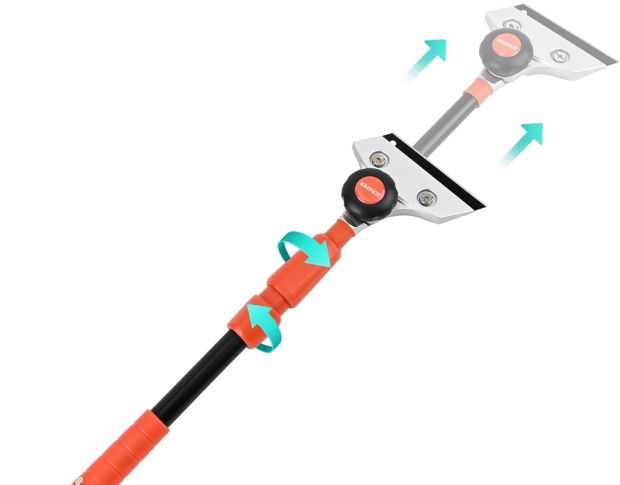 FOSHIO Extendable Cleaning Scraper - Скребок на выдвижной ручке 40-58 cm