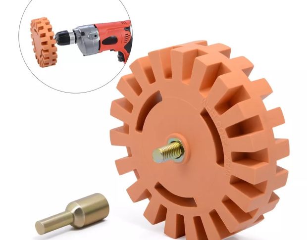 FOSHIO Decal And Sticker Remover Wheel - Диск для снятия двустороннего скотча и остатков клея 100 mm x 20 mm