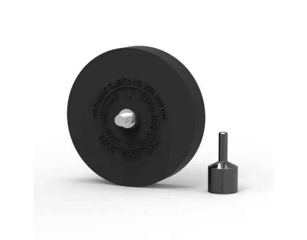 FOSHIO Decal And Sticker Remover Wheel Black - Диск для зняття двостороннього скотчу та залишків клею 96 mm x 20 mm