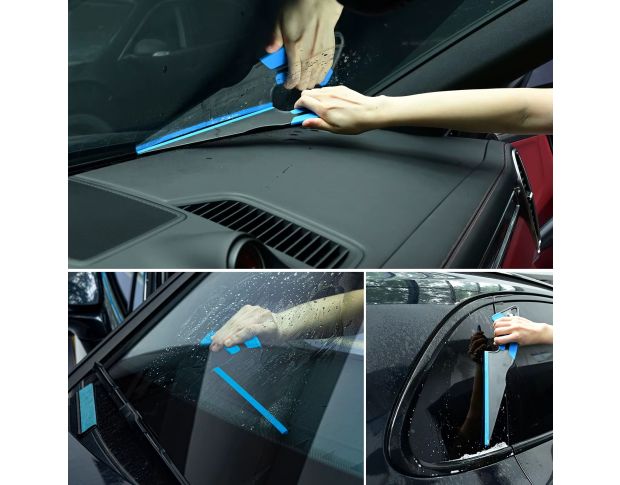 FOSHIO Magnetic Tint Squeegee Blue - Стяжка з ручкою для згону води 38.6 cm