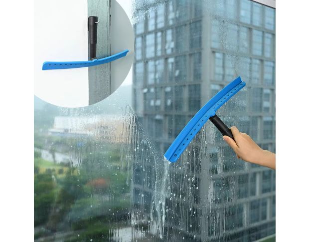 FOSHIO Silicone Water Scraper - Резиновый сгон с ручкой 26 cm