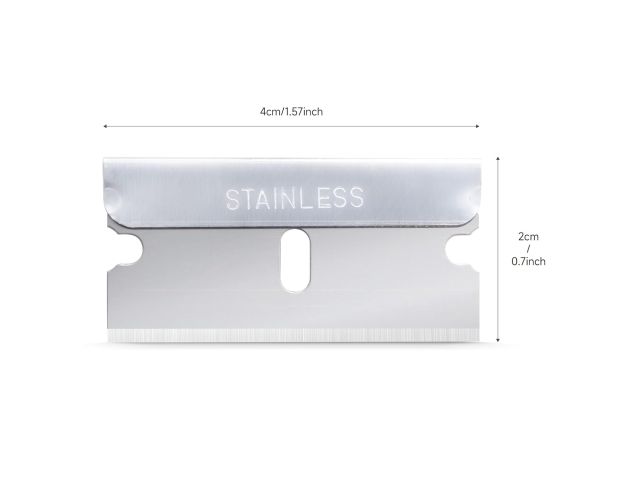 FOSHIO Single Edge Razor Blades - Лезвия для скребка (100 шт)