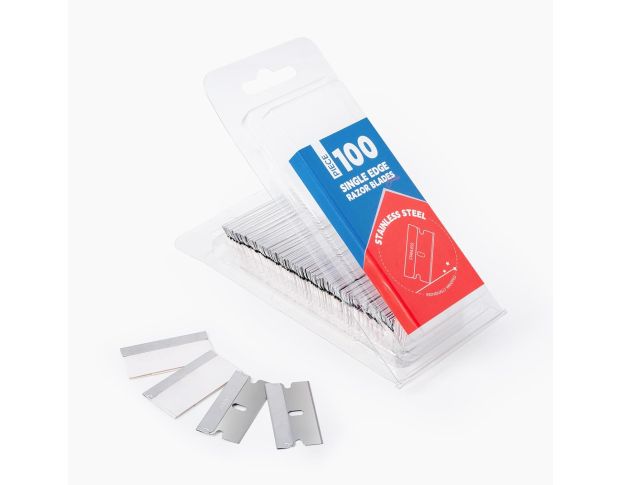 FOSHIO Single Edge Razor Blades - Лезвия для скребка (100 шт)