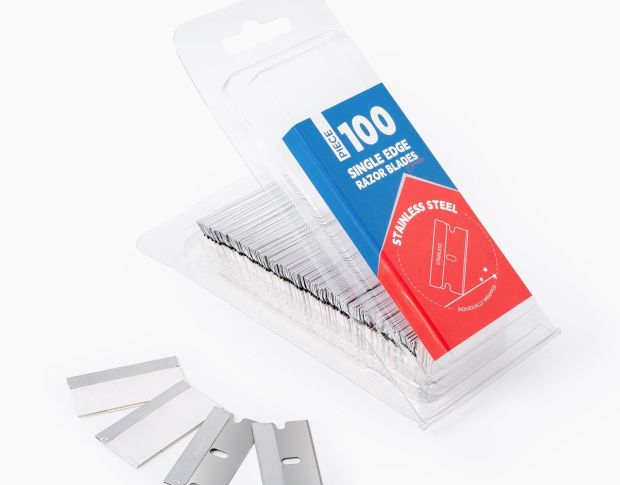 FOSHIO Single Edge Razor Blades - Лезвия для скребка (100 шт)