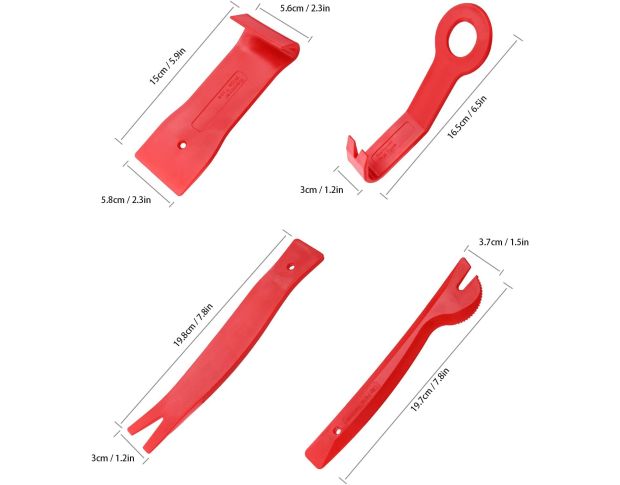 FOSHIO Trim Removal Tool Kit - Набор съемников для клипс, карт дверей, декоративных панелей (9 шт)