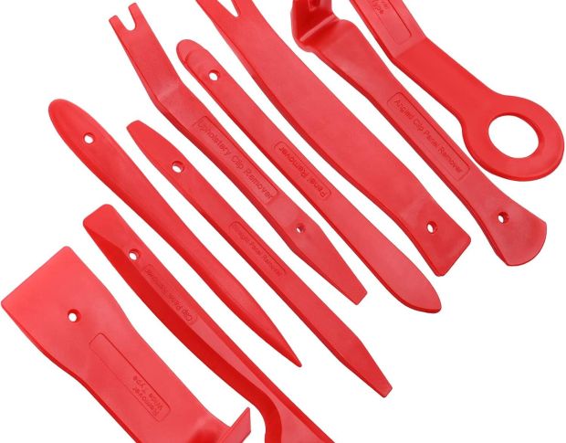 FOSHIO Trim Removal Tool Kit - Набор съемников для клипс, карт дверей, декоративных панелей (9 шт)