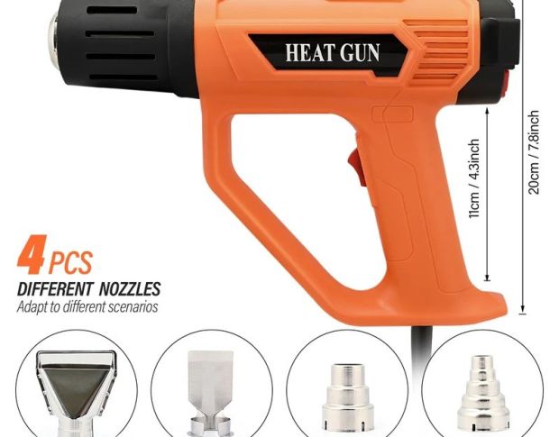 FOSHIO 2000W Heat Gun - Фен с цифровым дисплеем и контролем температуры