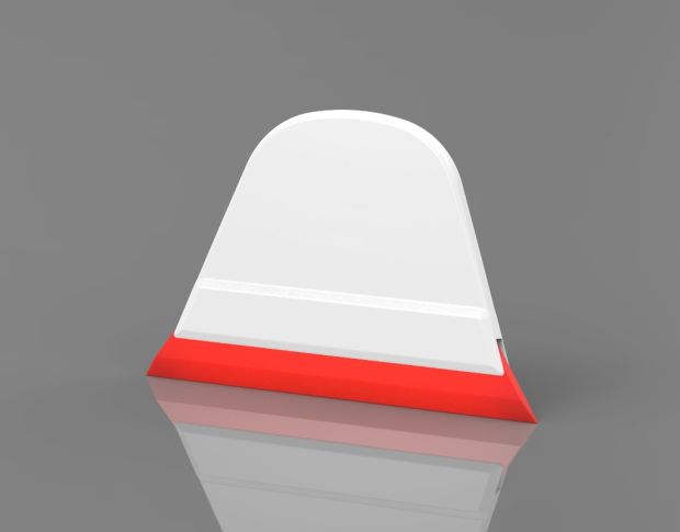 FOSHIO Squeegee With Replaceable PU Blade - Белая выгонка с полиуретаном