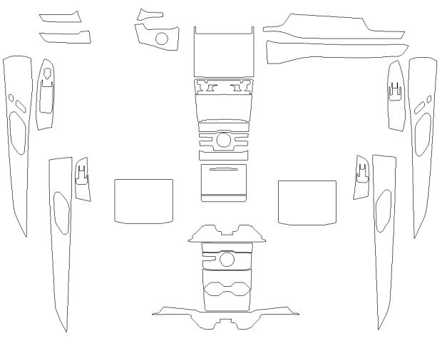 Комплект викрійок для салону JEEP GRAND CHEROKEE 2024 -