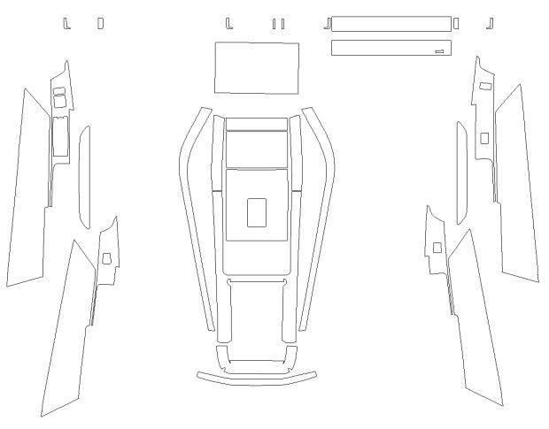 Комплект викрійок для салону LAND ROVER RANGE ROVER VELAR 2025 -