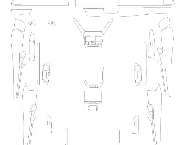 Комплект викрійок для салону BYD SEALION 7 2024 -