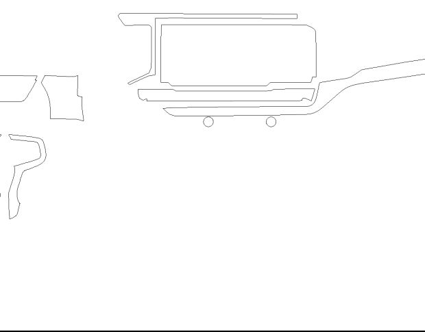 Комплект викрійок для салону CHEVROLET SILVERADO 1500 2024 -