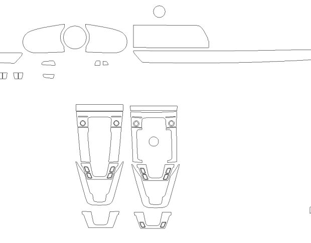 Выкройка для салона PORSCHE 911 2024 -
