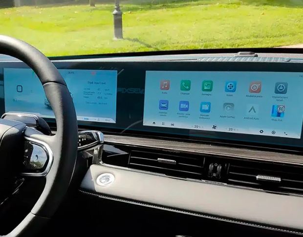 Захисне скло Pixsel на панель приладів OMODA 5 33.2“ 2024 - (гібридне мат)