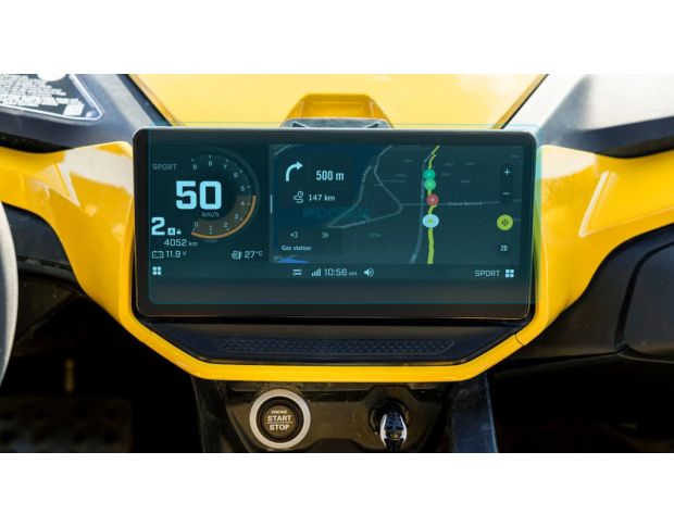 Захисне скло Pixsel на монітор BRP CAN-AM MAVERICK R 11.6“ 2024 - (гібридне глянець)