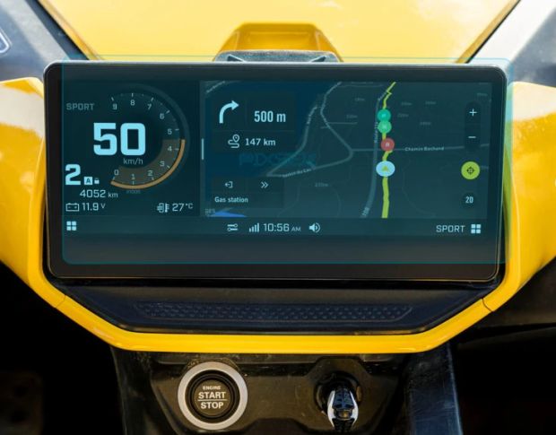 Захисне скло Pixsel на монітор BRP CAN-AM MAVERICK R 11.6“ 2024 - (гібридне глянець)